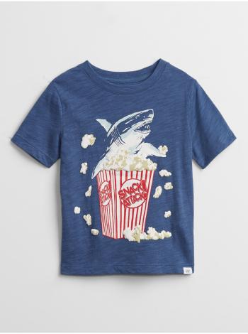 Modré klučičí dětské tričko graphic t-shirt GAP