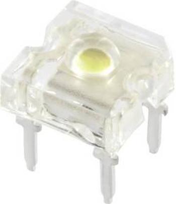 LED s vývody TRU COMPONENTS 1577436, 9355W2C-HSB-B, typ čočky kulatý, 3 mm, 120 °, 20 mA, bílá