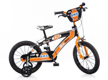 CorbySport Dino BMX 165XC černo - oranžové 16" dětské kolo