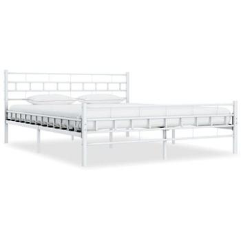 Rám postele bílý kovový 140x200 cm (285298)