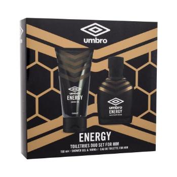 UMBRO Energy dárková kazeta toaletní voda 100 ml + sprchový gel 150 ml pro muže poškozená krabička