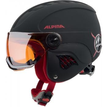 Alpina Sports CARAT LE VISOR HM Juniorská lyžařská helma, černá, velikost (54 - 58)