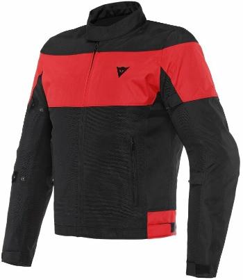 Dainese Elettrica Air Black/Black/Lava Red 48 Textilní bunda