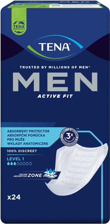 Tena Men Absorbent protector Level 1 Inkontinenční vložky 24 ks