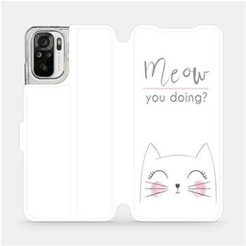 Flipové pouzdro na mobil Xiaomi Redmi Note 10 - M098P Meow you doing? (5903516658503)