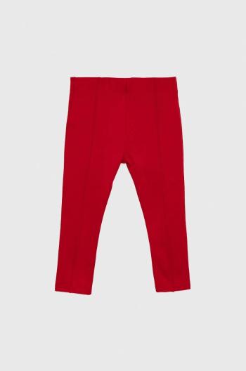 Kojenecké kalhoty Birba&Trybeyond červená barva, hladké