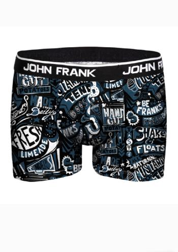 Pánské boxerky John Frank JFBD298 XL Modrá