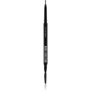 BPerfect IndestructiBrow Pencil dlouhotrvající tužka na obočí s kartáčkem odstín Dark Brown 10 g