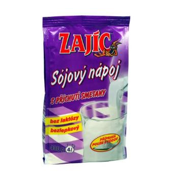 Zajíc Sójový nápoj s příchutí smetany sáček 400 g