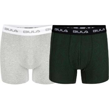 Bula 2 PK BULA BOXER Pánské boxerky, šedá, velikost