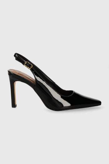 Kožené lodičky Kurt Geiger London Regent 90 Slingback černá barva, 1292800309