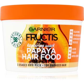 Garnier Fructis Papaya Hair Food obnovující maska pro poškozené vlasy 390 ml