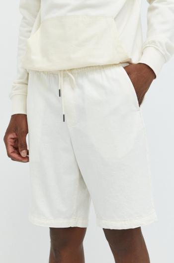 Bavlněné šortky Premium by Jack&Jones pánské, béžová barva
