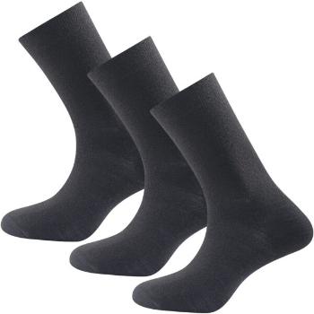 Devold DAILY MERINO MEDIUM SOCK 3PK Unisex ponožky, černá, velikost 36-40