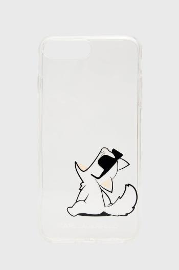 Obal na telefon Karl Lagerfeld průhledná barva iPhone 7/8/SE