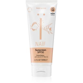 Naif Baby & Kids Sun Cream SPF 50 opalovací krém pro děti SPF 50 100 ml