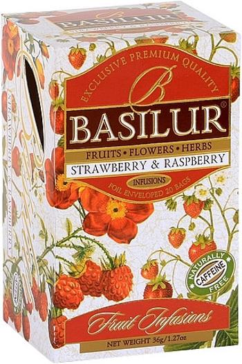 Basilur Fruit Strawberry & Raspberry 20 x 1.8 g