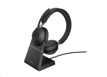 Jabra náhlavní souprava se stojánkem Evolve2 65, Link 380c MS, stereo, černá