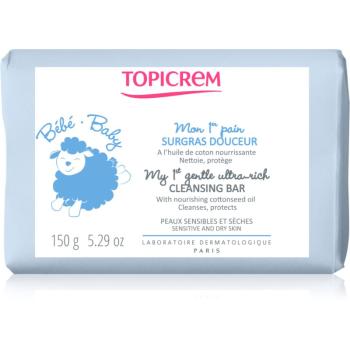 Topicrem BABY My 1st Gentle Ultra-Rich Cleansing Bar jemné čisticí mýdlo pro miminka a děti 150 g