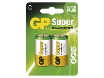 Baterie C (R14) alkalická GP Super Alkaline  2ks