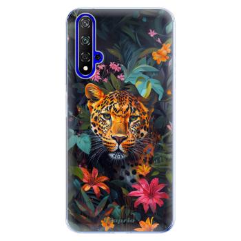 Odolné silikonové pouzdro iSaprio - Flower Jaguar - Huawei Honor 20