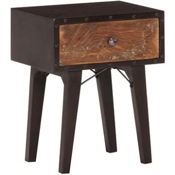 Noční stolek 40 x 30 x 50 cm masivní recyklované dřevo (287856)