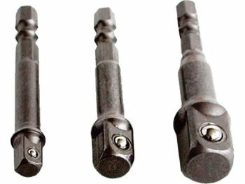 Adaptéry do vrtačky, 1/4"-3/8"-1/2" EXTOL-CRAFT