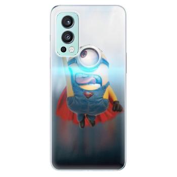 Odolné silikonové pouzdro iSaprio - Mimons Superman 02 - OnePlus Nord 2 5G