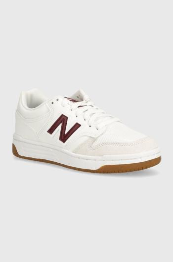 Dětské sneakers boty New Balance GSB480FT bílá barva