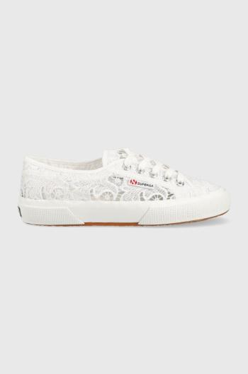 Tenisky Superga 2750 MACRAME dámské, bílá barva, S81219W