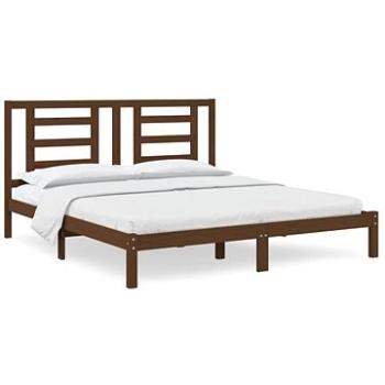 Rám postele medově hnědý masivní dřevo 180×200 cm Super King, 3104366 (3104366)