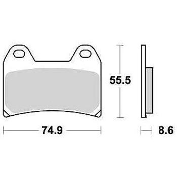 Braking brzdové destičky (sinterová směs CM55) (2ks) M501-214 (M501-214)