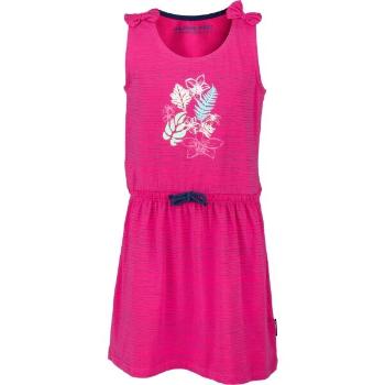 ALPINE PRO FRIEDO Dívčí šaty, růžová, velikost 152-158