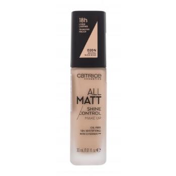 Catrice All Matt 30 ml make-up pro ženy 020 N Neutral Nude Beige na mastnou pleť; na problematickou pleť s akné