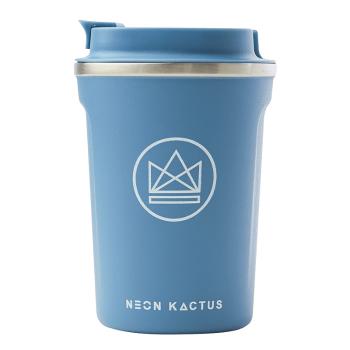 Designový termohrnek, 380ml, Neon Kactus, modrý