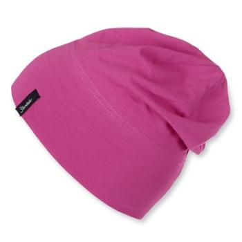 Sterntaler čepička Beanie Slouch Jersey magenta