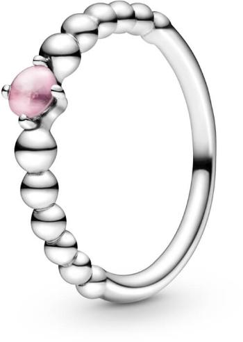 Pandora Stříbrný prsten pro ženy narozené v říjnu 198867C09 58 mm