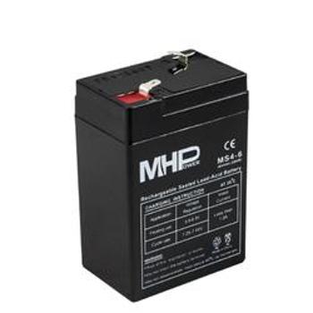 Pb akumulátor MHPower VRLA AGM 6V/4Ah (MS4-6), MS4-6
