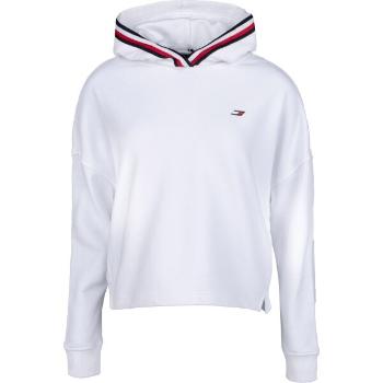 Tommy Hilfiger REGULAR TAPE HOODIE LS Dámská mikina, bílá, velikost L