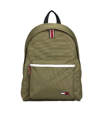 Tommy Hilfiger Tommy Jeans tmavě zelený batoh COOL CITY BACKPACK