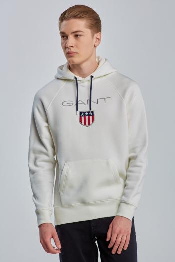 MIKINA GANT SHIELD HOODIE bílá L