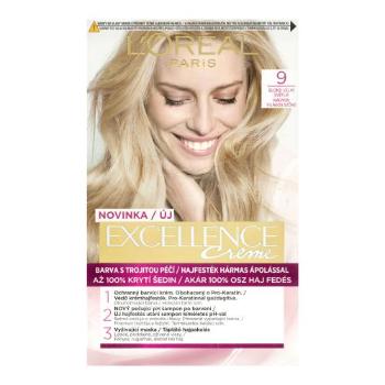 L'Oréal Paris Excellence Creme Triple Protection 48 ml barva na vlasy W 9 Natural Light Blonde na barvené vlasy; na blond vlasy; na všechny typy vlasů