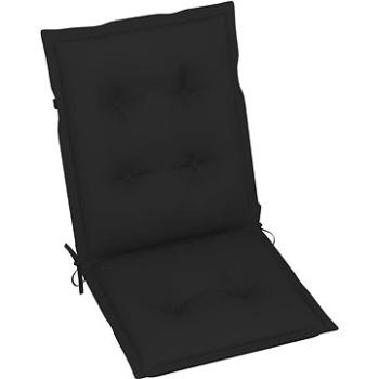 Podušky na zahradní židle 6 ks černé 100 x 50 x 7 cm (314301)