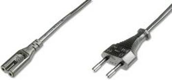 IEC, napájecí síťový kabel Digitus AK-440104-018-S, [1x IEC C7 zásuvka - 1x Euro zástrčka], 1.80 m, černá