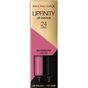 Max Factor Lipfinity Lip Colour dlouhotrvající rtěnka s balzámem odstín 022 Forever Lolita