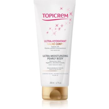 Topicrem UH BODY Ultra-Moisturizing Pearly Body tělové mléko na citlivou pokožku s perleťovým leskem 200 ml