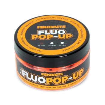 Mikbaits Plovoucí fluo boilie 14mm 150ml - Půlnoční Pomeranč  14mm