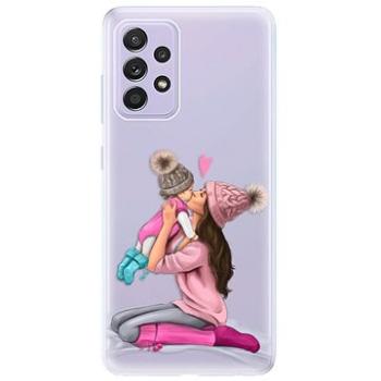iSaprio Kissing Mom - Brunette and Girl pro Samsung Galaxy A52/ A52 5G/ A52s (kmbrugirl-TPU3-A52)