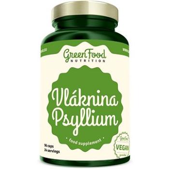 GreenFood Nutrition Vláknina Psylium 96 kapslí (8594193920365)