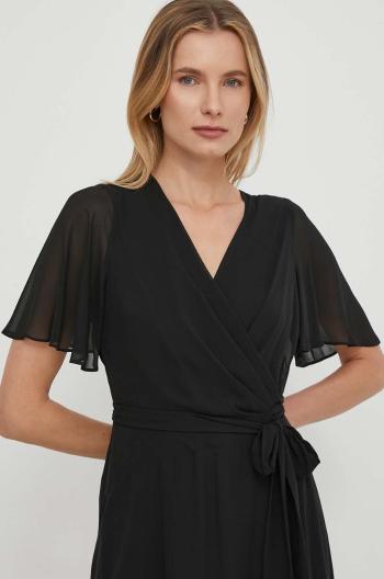 Šaty Lauren Ralph Lauren černá barva, midi, 250909381